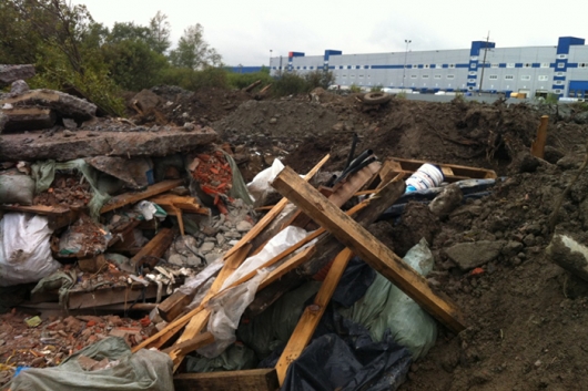 Незаконный вывоз мусора в Шушарах